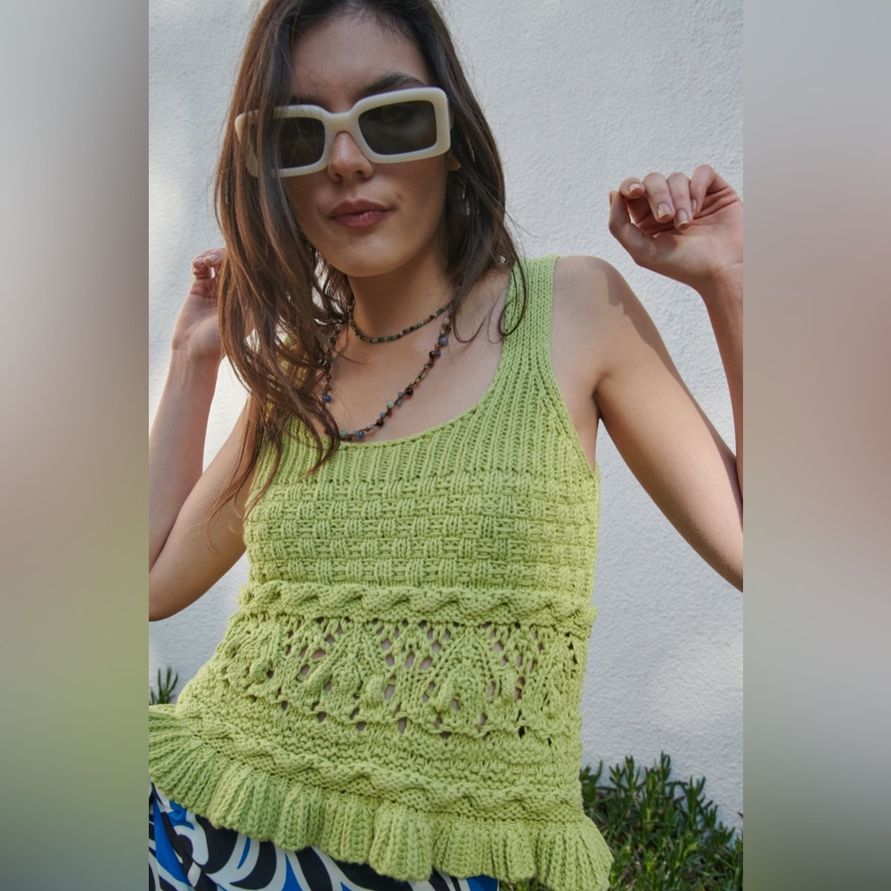 Zara Crochet Tank Top size M